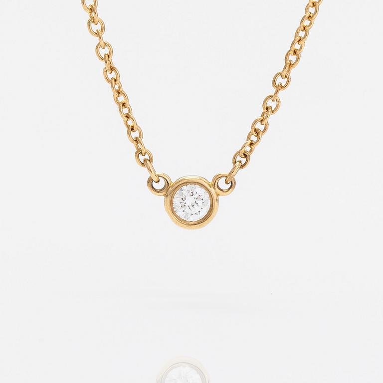 Tiffany & Co, Elsa Peretti, necklace, 'Diamonds by the Yard', 18K gold with a diamond approx. 0.05 ct.