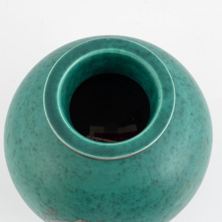 Wilhelm Kåge, vase, "Argenta", Gustavsberg.