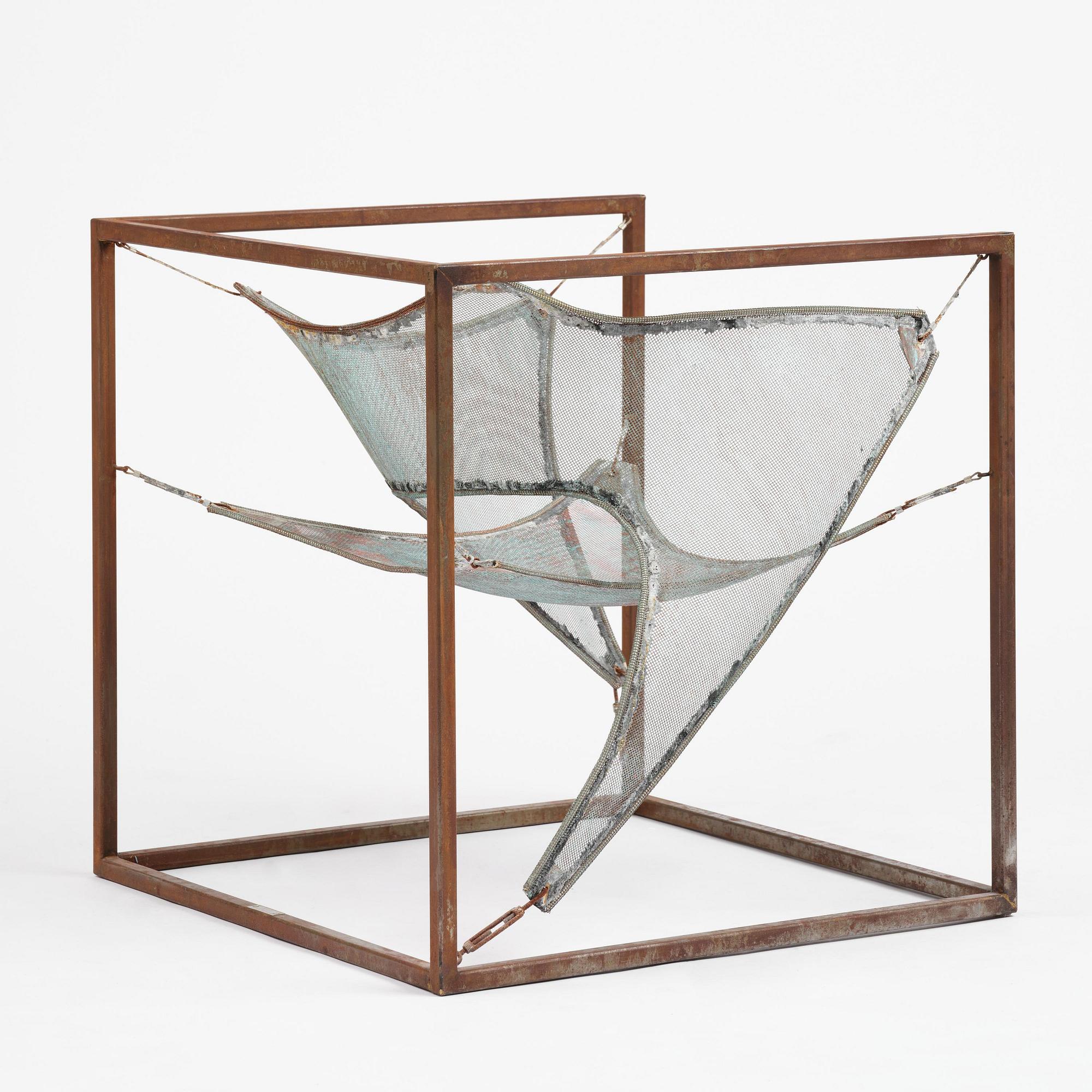 Sigurdur Gustafsson, a "Wind" easy chair/sculpture, ed. HC 4/5, Källemo, Värnamo, post 2003.