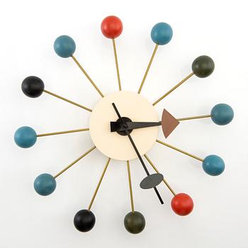 George Nelson, väggklocka, "Ball Clock", Vitra Design Museum, 2000-tal.