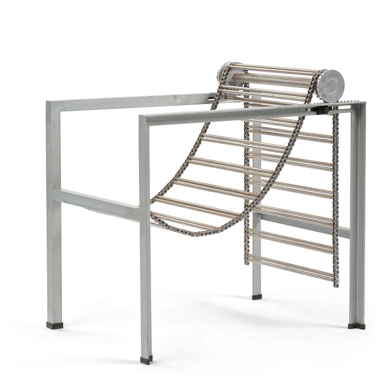 Paolo Pallucco, & Mireille Rivier, fåtölj, "Barba D'Argento", Pallucco, Italien, efter 1986.