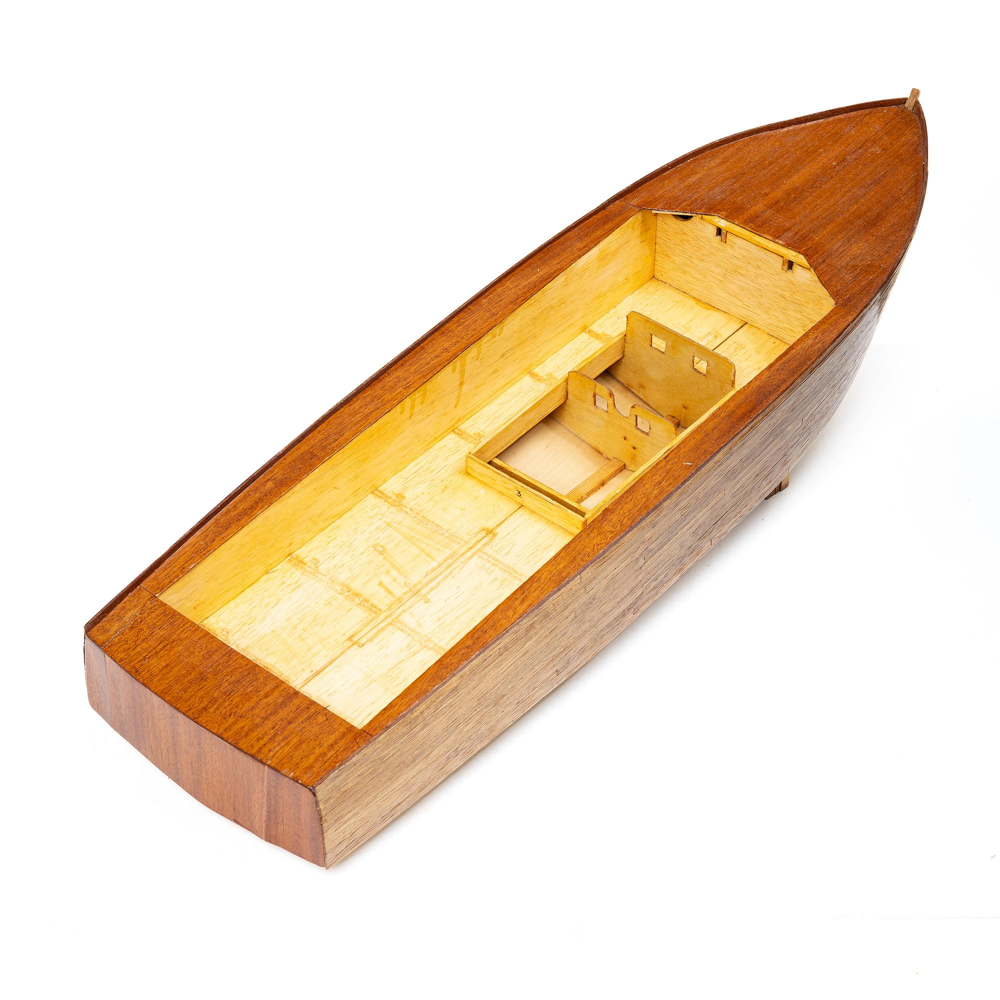 Boat model, 1950s.