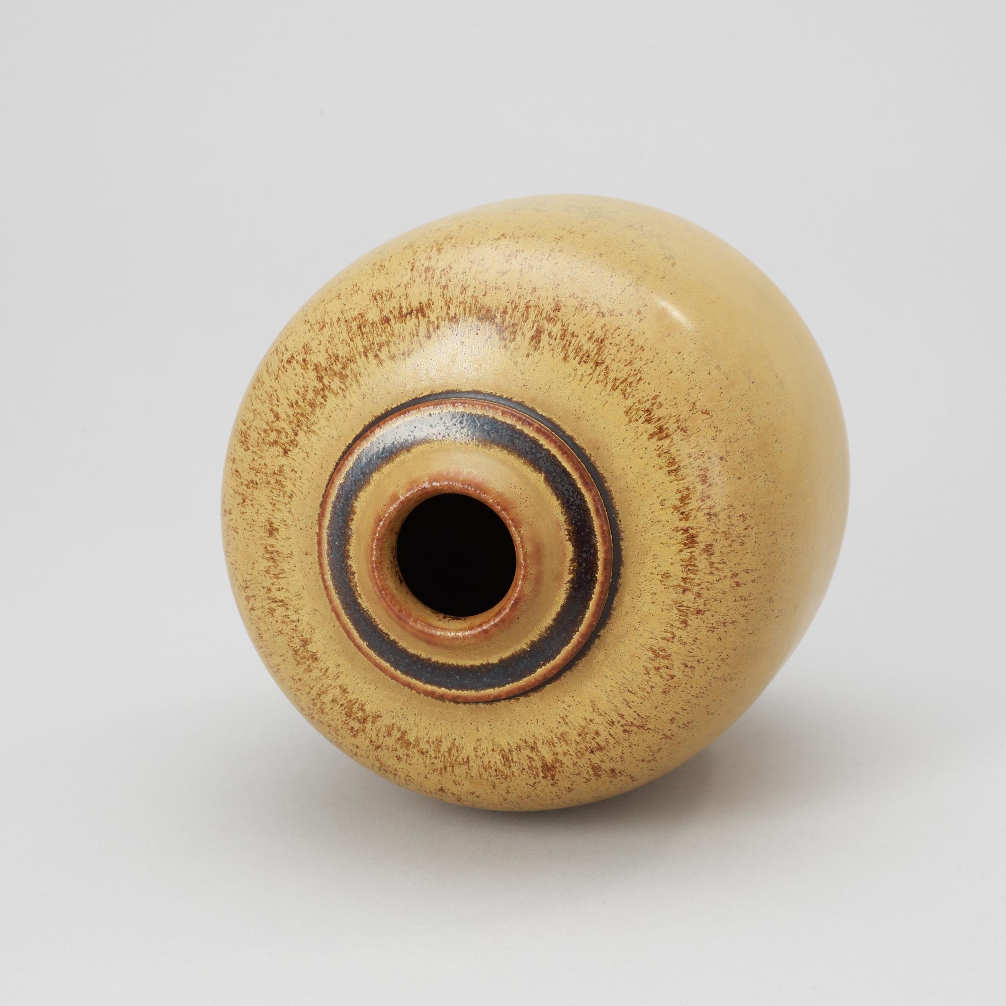 A Erik and Ingrid Triller stoneware vase, Tobo.