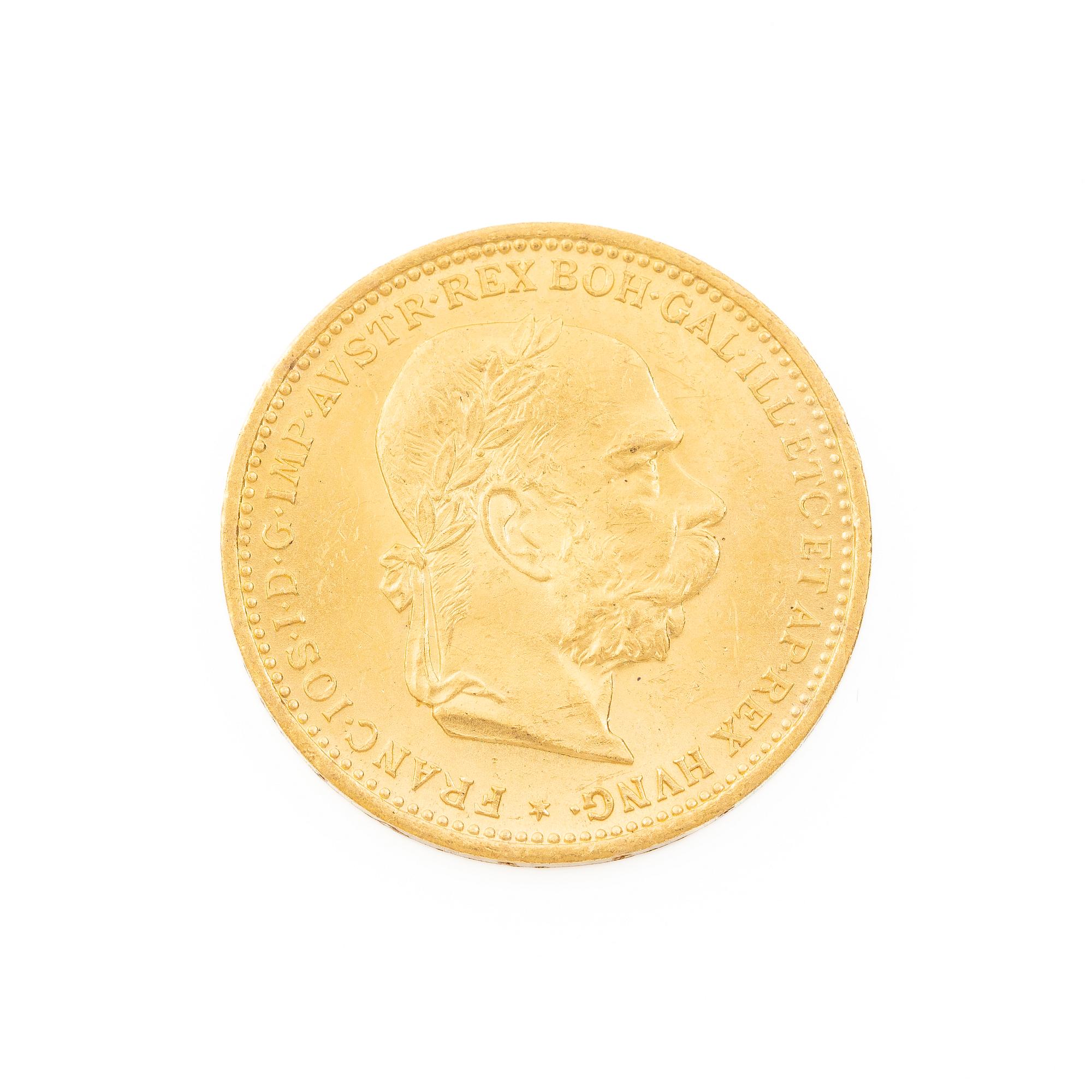 Gold coin, Austria-Hungary, 20 Corona, 1895.