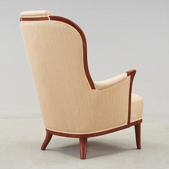 FÅTÖLJ, "Vår fru", Carl Malmsten, OH  Sjögren, 1900-talets slut.