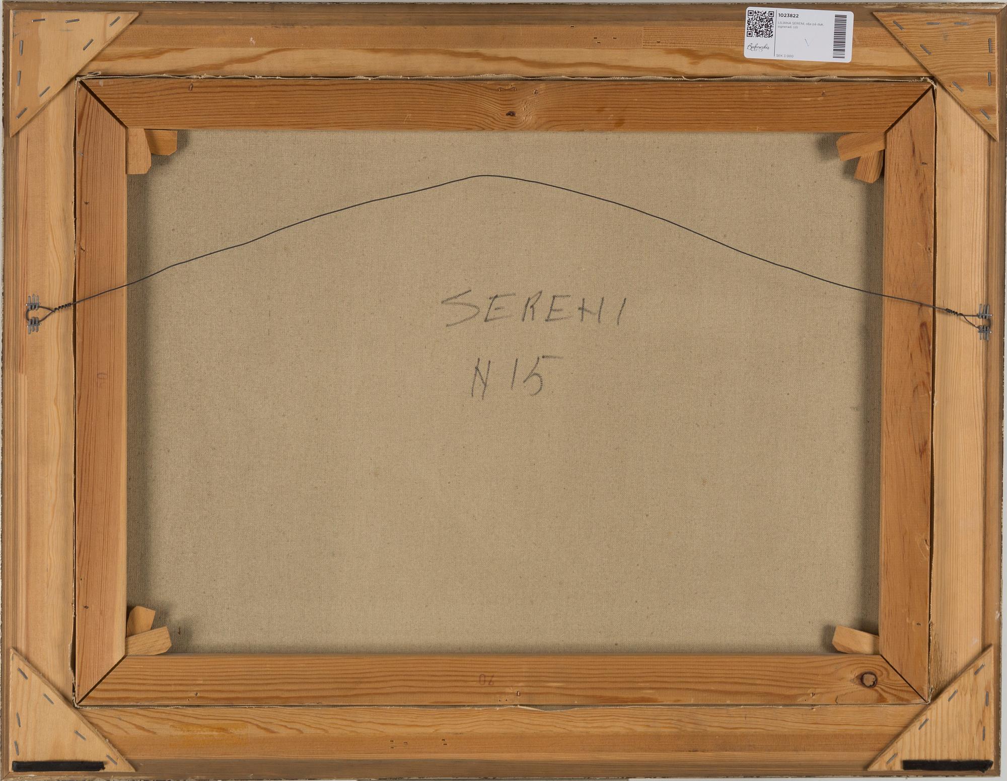 LILIANA SERENI, olja på duk, signerad.