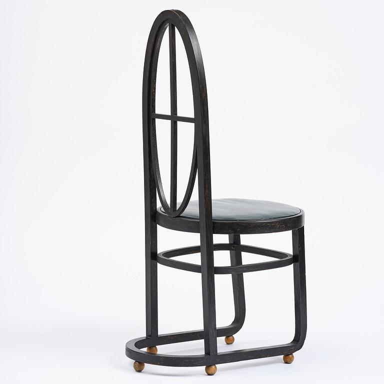 Carl Bergsten, stol, Gemla Leksaksfabrik, Diö, för Konst- och industriutställningen, Norrköping, 1906.