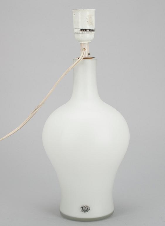 BORDSLAMPA, glas, design, Greta Lisa Jäderholm-Snellman, Iittala 1900-talets mitt.