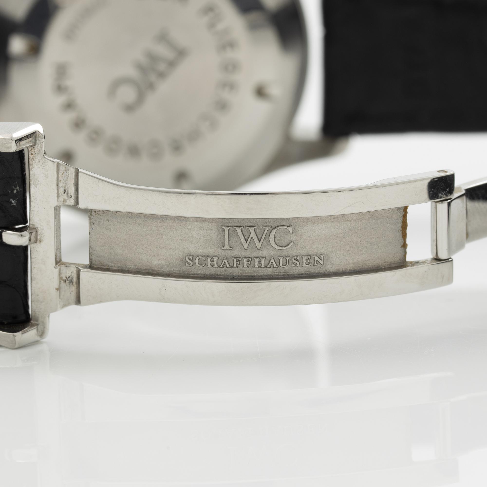IWC, The Pilot's Chronograph, "T Swiss Made T Dial", wristwatch, chronograph, 39 mm.