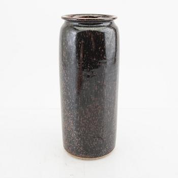 Bo Scullman, a signed stoneware vase.