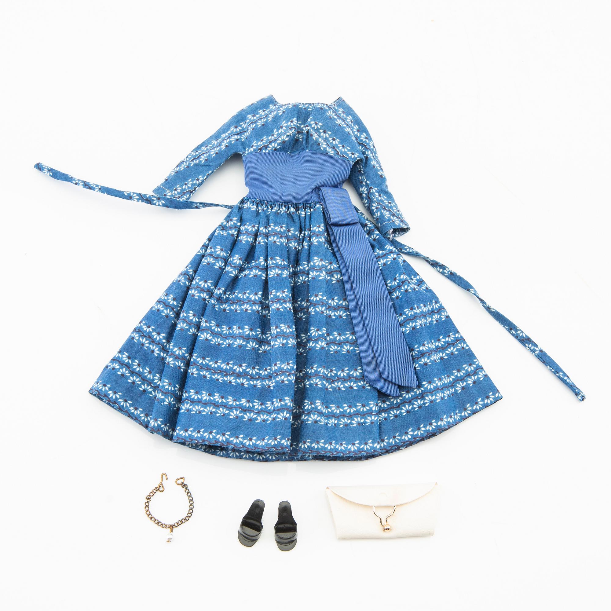 Barbie and Ken, dolls 2 pcs. and clothes, vintage, "No. 4, Ponytail" Mattel 1960, Ken Mattel 1963/64.