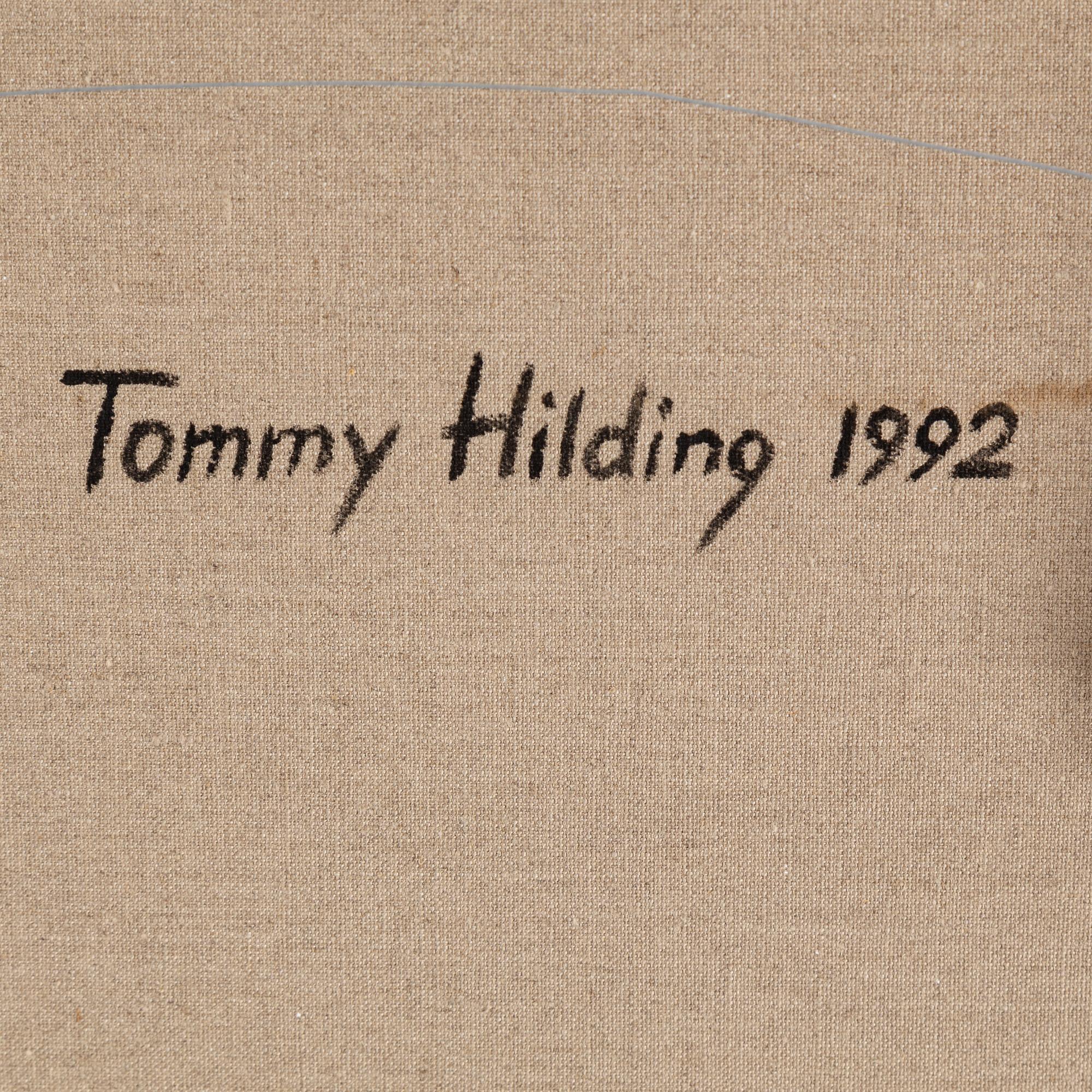 TOMMY HILDING, oil on canvas, signed and dated 1992 on verso.