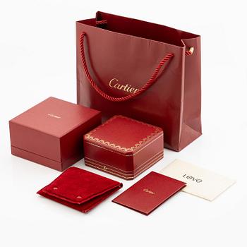 Cartier armband "Love" 18K vitguld med fyra runda briljantslipade diamanter.