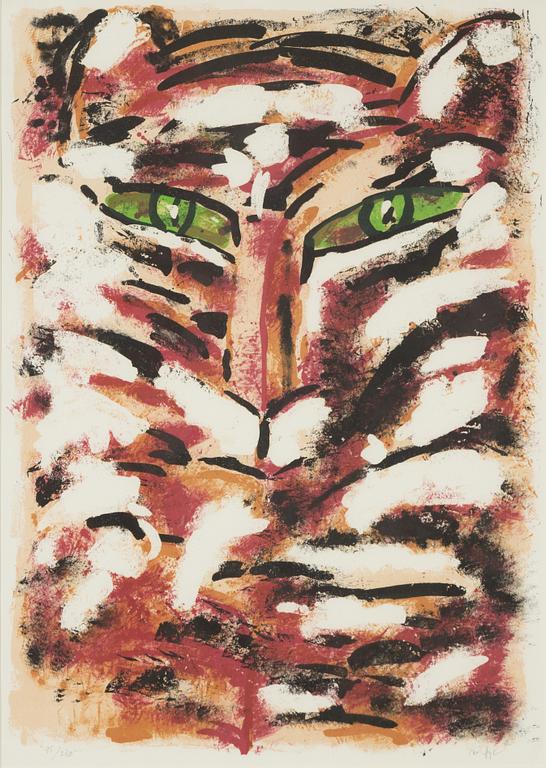 Madeleine Pyk, lithograph in colours, signed 95/230.