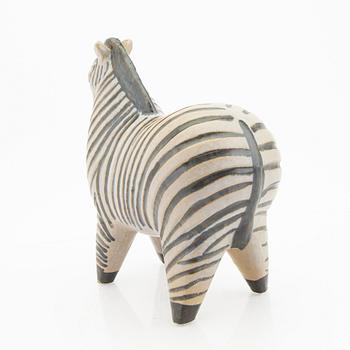 Lisa Larson, figurin, stengods, "Zebra" ur serien "Stora Zoo". Gustavsberg.