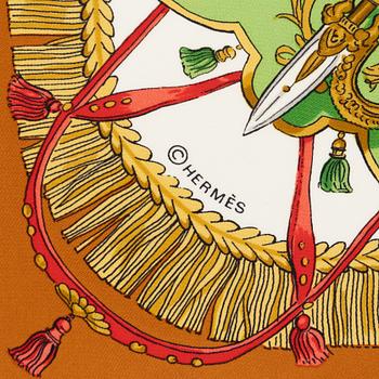 Hermès, scarf, "Caparaçons de la France et de l'Inde".