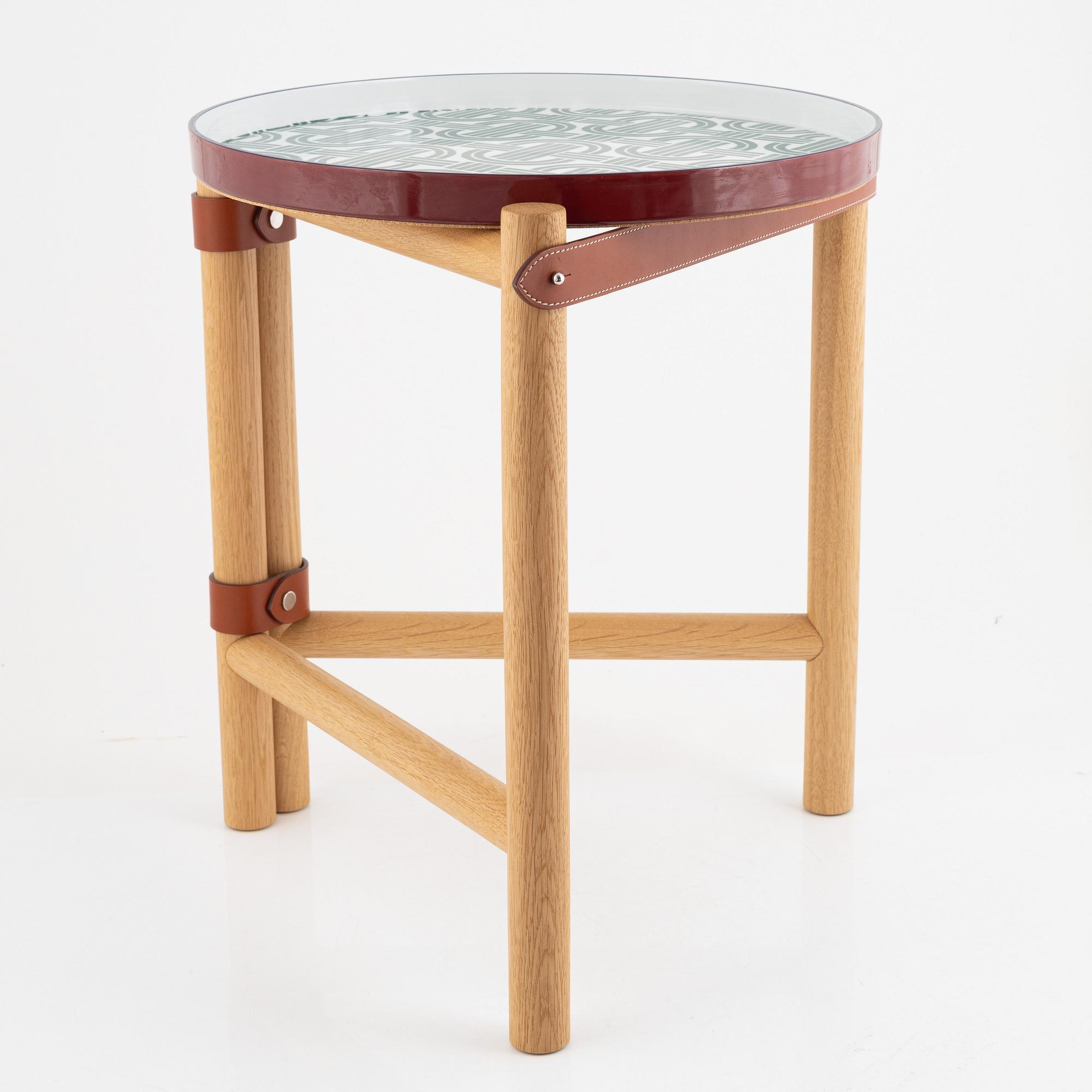 Hermès, brickbord, "Les Trotteuses D'Hermès occasional table, medium model".