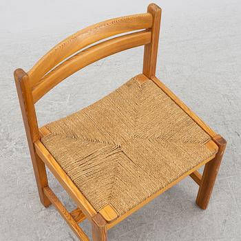 Børge Mogensen, an "Asserbo" pine chair, Karl Andersson & Söner, Sweden, and a "J27" beech stool, FDB Möbler, Denmark.