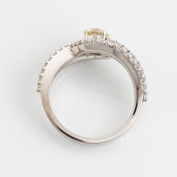 Brilliant cut diamond ring.