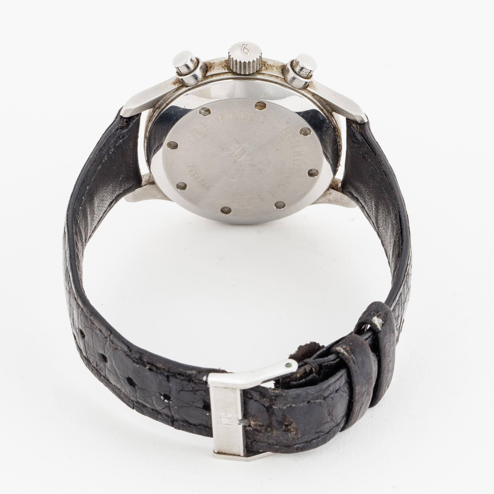 IWC, Pilots Flieger Chronograph, wristwatch, 36 mm.