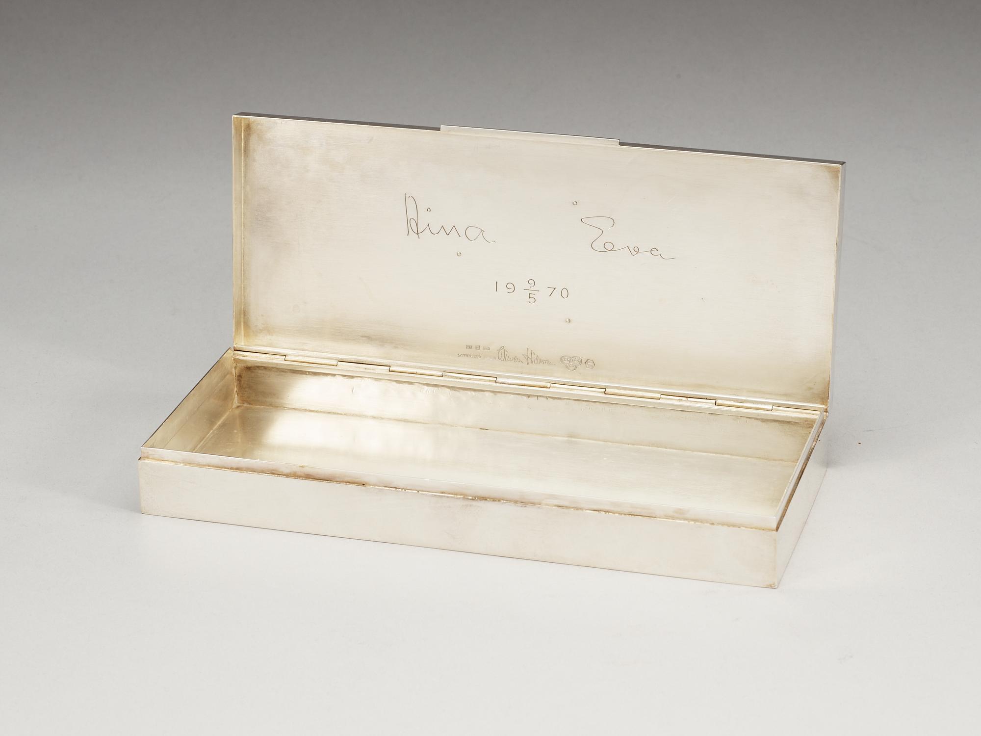 Wiwen Nilsson, A Wiwen Nilsson sterling box, Lund 1970.