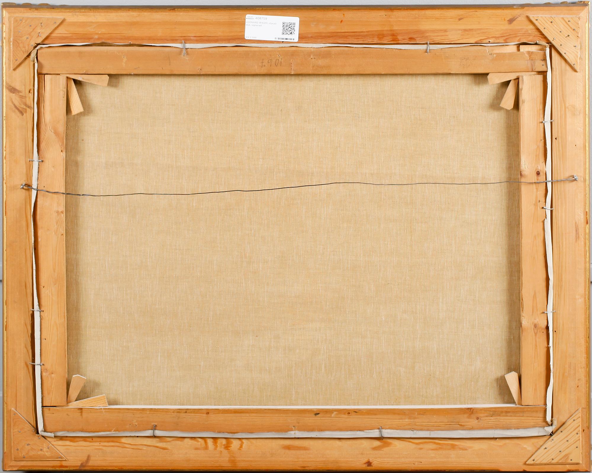 LEONARD WIEDH, olja på duk, signerad.