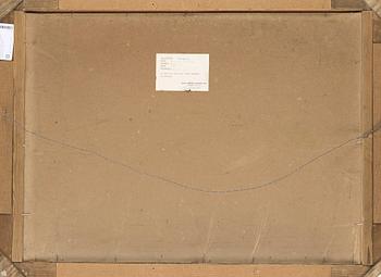 ÉMILE BERNARD. Olja på pappannå. Signerad Émile Bernard. Etikett á tergo med certifikat från Madame Bardot Bernard Fort,