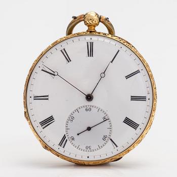 POCKET WATCHES, 2 psc, 14K gold, 32 mm and 44 mm.