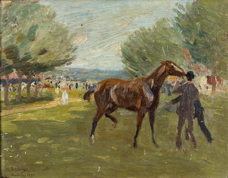 John Georg Arsenius, ett par, Hästkapplöpningsbanan.