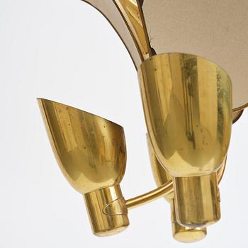 Carl-Axel Acking, a rare ceiling lamp model 982, Bröderna Malmströms Metallvarufabrik, Malmö, 1950s.