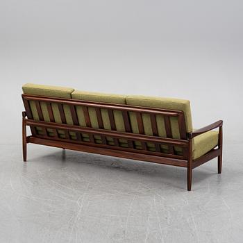 Erik Wörtz a walnut 'Kolding' sofa and an easy chair, IKEA, 1960's.