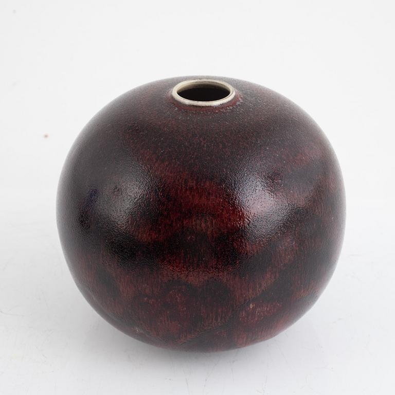 Stig Lindberg, a ceramic vase, Gustavsbergs Studio, Sweden, 1972.