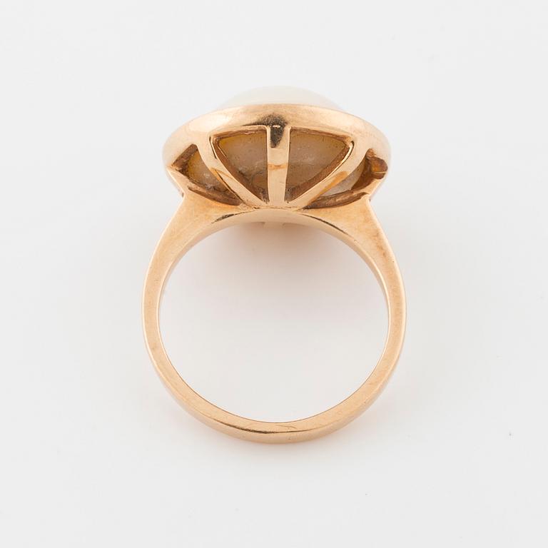 RING, med mabépärla.