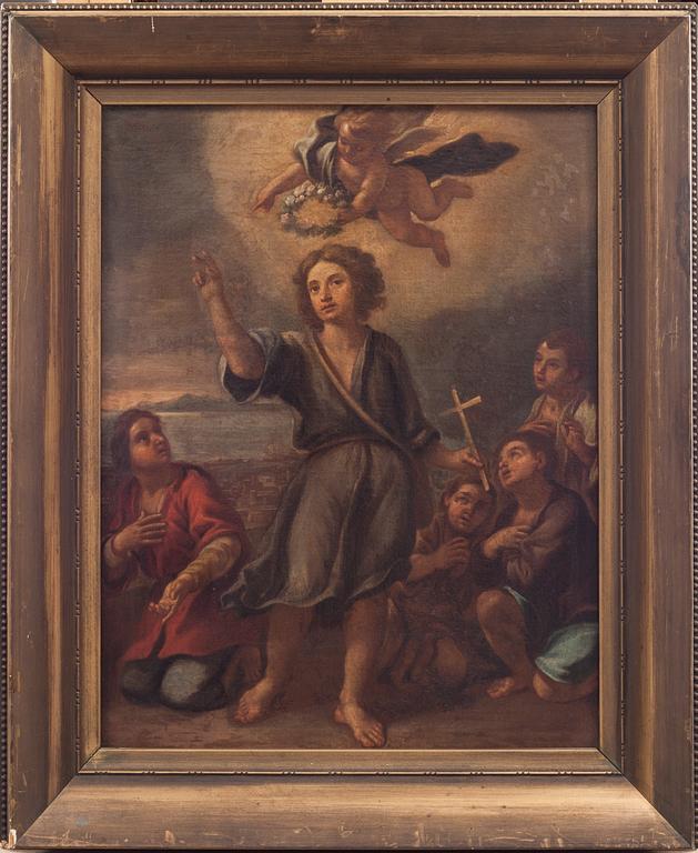 OKÄND KONSTNÄR, olja på duk. 1700-tal.