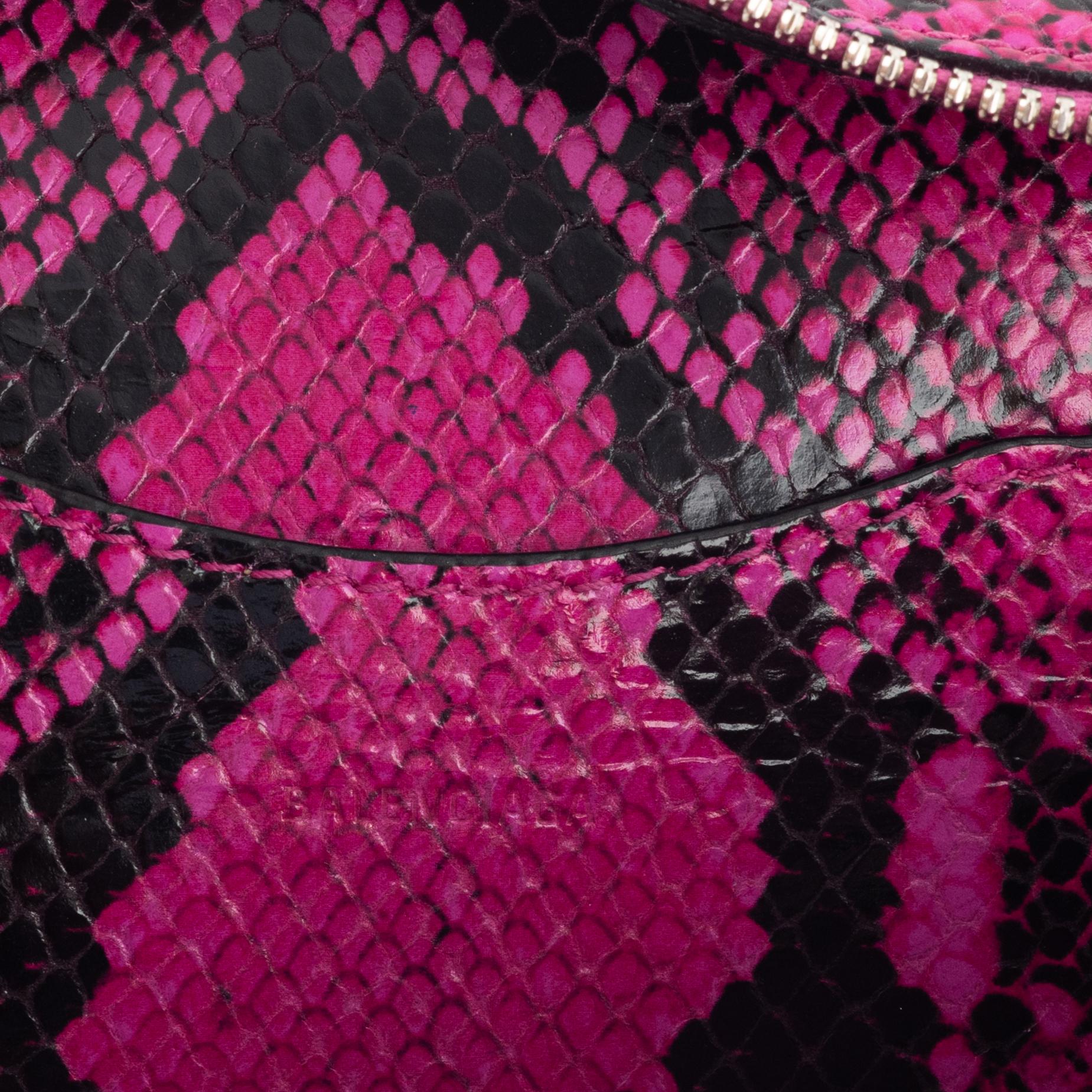 Balenciaga, A 'Mini Neo Classic City Python bag'.
