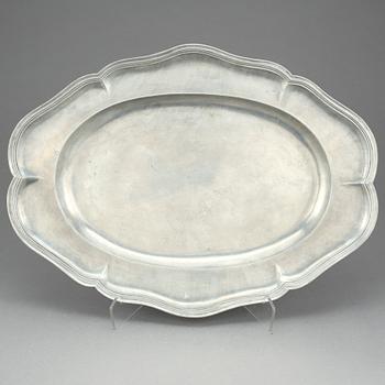 UPPLÄGGNINGSFAT, tenn, troligen Tyskland, 1700-tal.