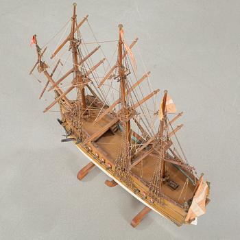 A 20th century ship model.