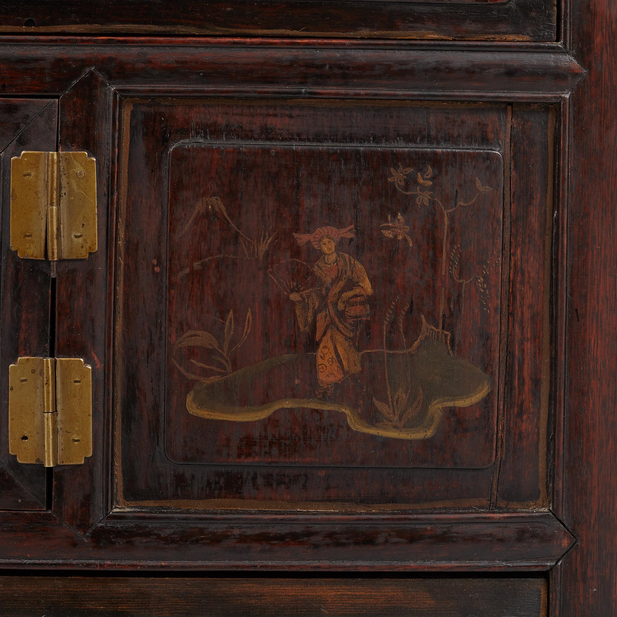 A cabinet, China, late Qing dynasty 19th and Europe, 19th/20th century.