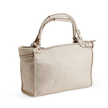 ESCADA, off-white leather handbag.