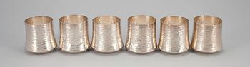 Tapio Wirkkala, A SET OF SIX GOBLETS.