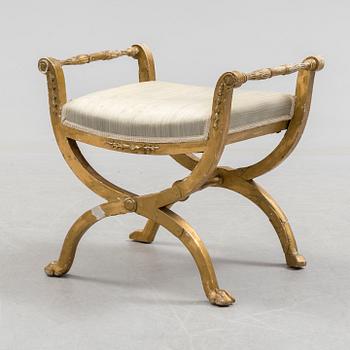 An early 19th century late Gustavian stool.