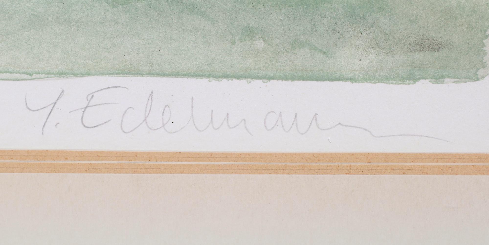 YRJÖ EDELMANN, färglitografi, signerad, EA.