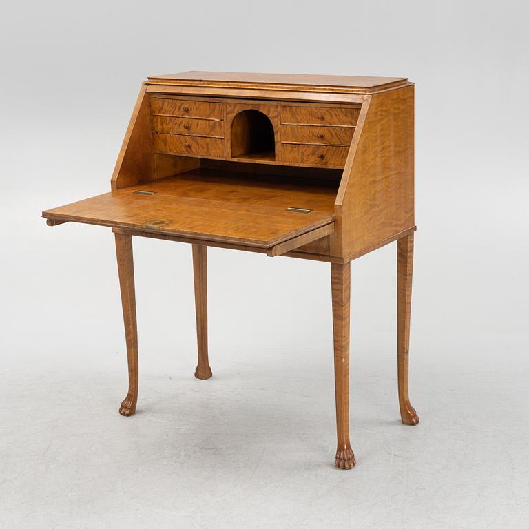 Drop-front secretary desk, 1920s.