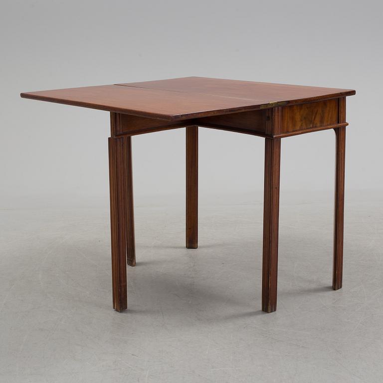 A late Gustavian games table, early 1800s.