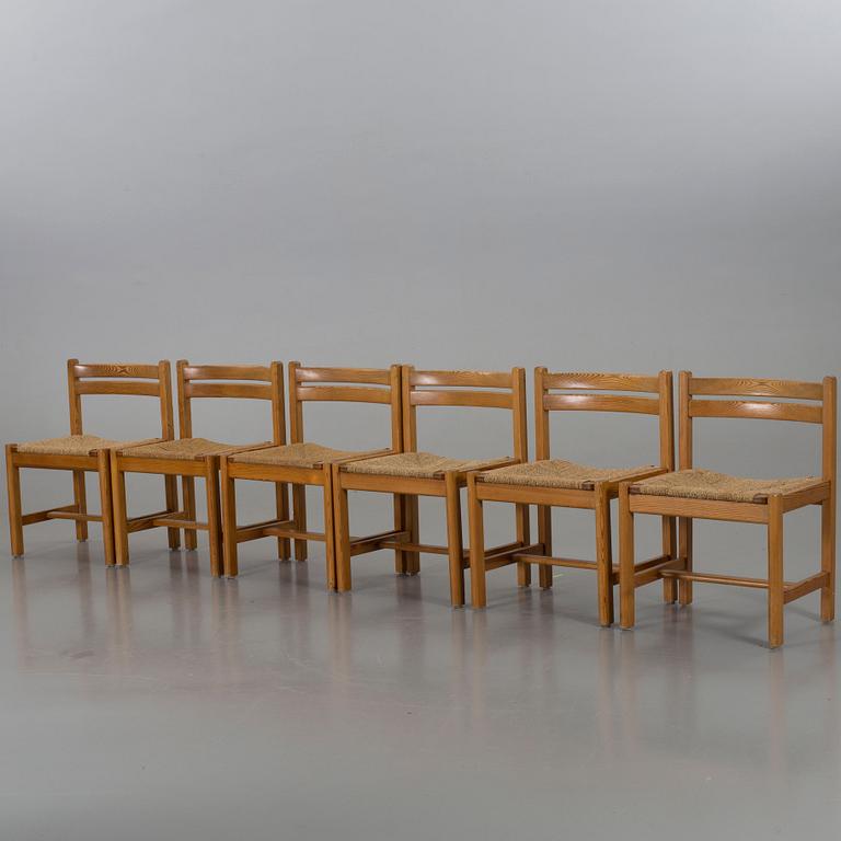 A SET OF 6 "ASSEBO" CHAIRS BY BÖRGE MOGENSEN.