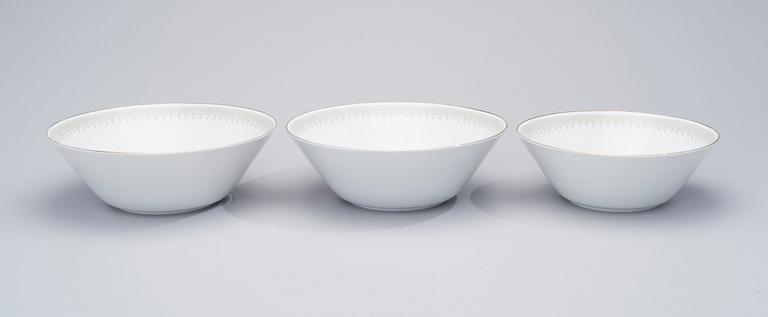 MATSERVIS, 70 delar, porslin, "Noblesse", Hutschenreuther, Selb, Tyskland 1950-60-tal.