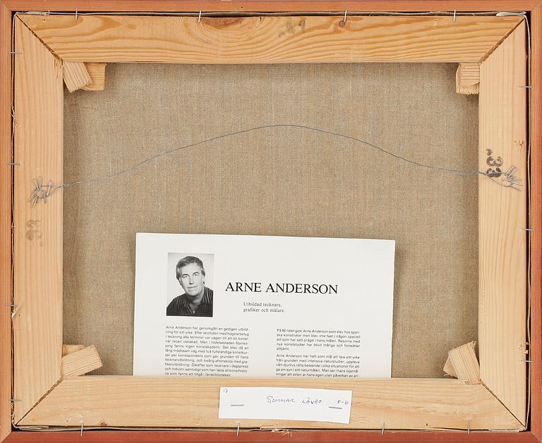 ARNE ANDERSSON, olja på duk, signerad.