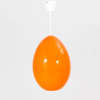 A Luxus 1970s glass ceiling pendant.