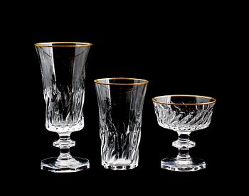 SERVISDELAR, glas, 29 delar,  "Ulriksdal", Elis Bergh, Kosta.