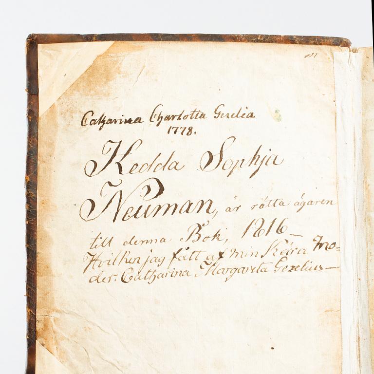A book by Haquin Spegel from 1727.